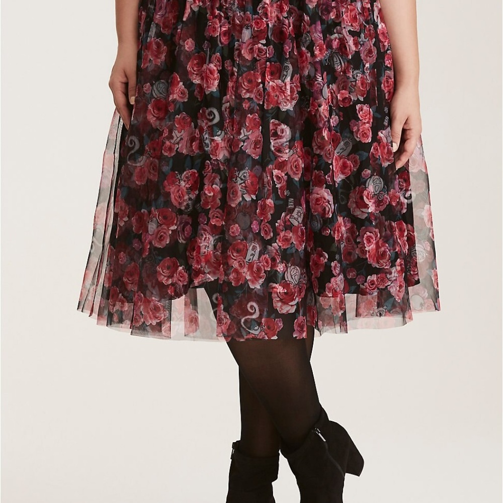 DISNEY PRINCESS FLORAL PRINT TULLE SKIRT